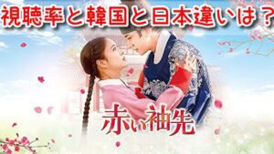 赤い袖先 視聴率 韓国 日本 違い
