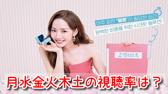 月水金火木土 視聴率 日本 韓国 ドラマ 放送 全話 まとめ