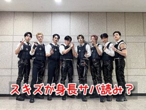 スキズ　身長　サバ読み　公式　アイドル　並んでる　画像　比較