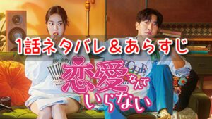 恋愛なんていらない 1話 ネタバレ あらすじ 見どころ ヨルム ジョンシェフ