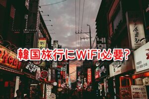 韓国旅行 Wi-Fi 必要 eSIM レンタル お得 値段 比較