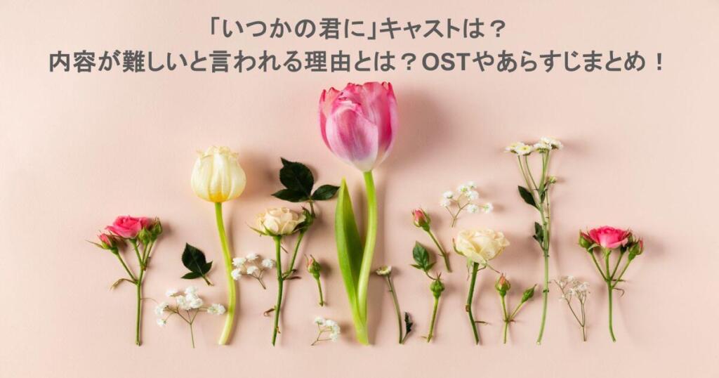 「いつかの君に」キャストは?内容が難しいと言われる理由とは?OSTやあらすじまとめ!