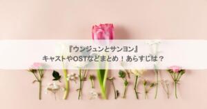 『ウンジュンとサンヨン』キャストやOSTなどまとめ！あらすじは？