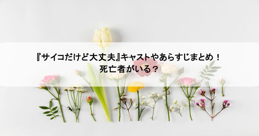 『サイコだけど大丈夫』キャストやあらすじまとめ!死亡者がいる?